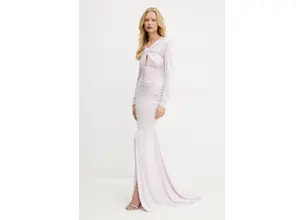Φόρεμα Elisabetta Franchi χρώμα: ροζ, ABR3251E2