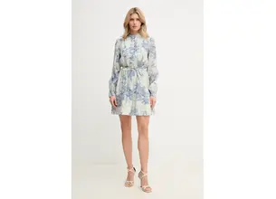 Φόρεμα Guess ADLAIDE χρώμα: μπεζ, W5GK07 WH4K2