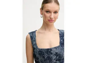 Φόρεμα Guess EDEN χρώμα: ναυτικό μπλε, W5GK73 D5O70