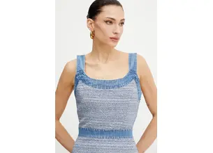 Φόρεμα Guess ELSIE χρώμα: μπλε, W5GK77 WH610