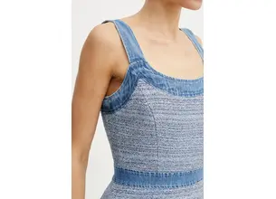 Φόρεμα Guess ELSIE χρώμα: μπλε, W5GK77 WH610