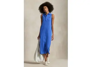 Βαμβακερό φόρεμα Polo Ralph Lauren χρώμα: μπλε, 211968292