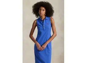 Βαμβακερό φόρεμα Polo Ralph Lauren χρώμα: μπλε, 211968292
