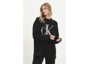 Βαμβακερό πουλόβερ Calvin Klein Jeans χρώμα: μαύρο, J20J224799