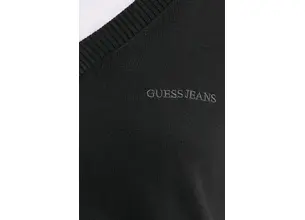 Ένα πουλόβερ σε μείγμα μεταξιού Guess Jeans χρώμα: μαύρο, W4BR84 Z3HO2
