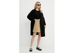 Μεταξωτό πουλόβερ Weekend Max Mara χρώμα: μαύρο, 2515361041600