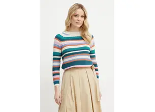 Βαμβακερό πουλόβερ Weekend Max Mara γυναικείο, χρώμα: μπεζ, 2515361161600