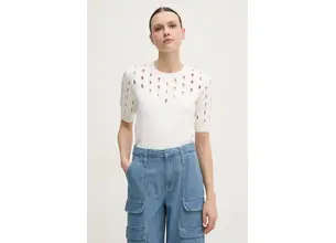 Πουλόβερ Dkny χρώμα: μπεζ, P4ASAN18