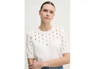 Πουλόβερ Dkny χρώμα: μπεζ, P4ASAN18