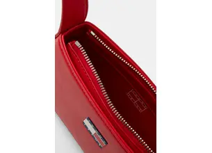 Τσάντα Tommy Jeans χρώμα: κόκκινο, AW0AW16966