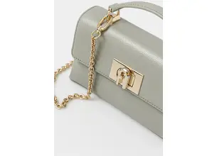 Δερμάτινη τσάντα Furla χρώμα: πράσινο, WE00423 ARE000 AG700