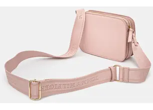 Τσάντα Tommy Hilfiger χρώμα: ροζ, AW0AW17229