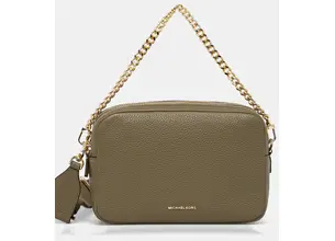 Δερμάτινη τσάντα MICHAEL Michael Kors χρώμα: πράσινο, 32S5GYTC5L