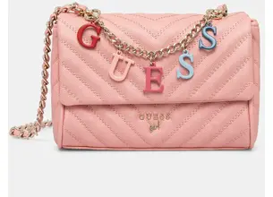 Τσάντα Guess Girl χρώμα: ροζ, J4YZ45 WFZL0