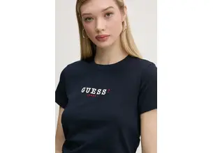 Μπλουζάκι Guess Jeans χρώμα: ναυτικό μπλε, W5RI54 J1314