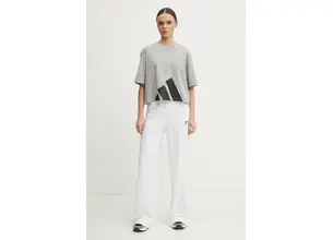 Μπλουζάκι adidas Essentials χρώμα: γκρι, JG8738