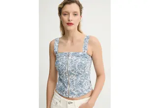 Μπλουζάκι Levi's SCULPTED BUSTIER χρώμα: μπλε, 001W4