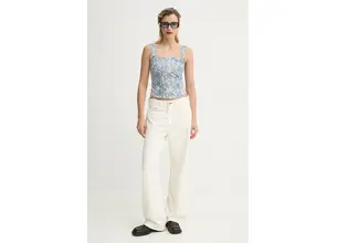 Μπλουζάκι Levi's SCULPTED BUSTIER χρώμα: μπλε, 001W4