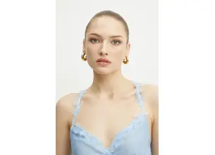 Μπλουζάκι Ermanno Scervino χρώμα: μπλε, 56TL025ES3