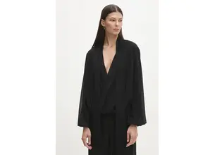 Μπλουζάκι Answear Lab χρώμα: μαύρο