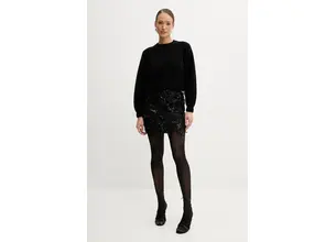 Φούστα Silvian Heach INTRIS χρώμα: μαύρο, GPP25339MG