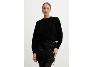 Φούστα Silvian Heach INTRIS χρώμα: μαύρο, GPP25339MG