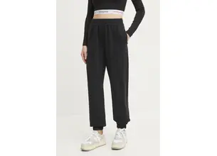 Παντελόνι φόρμας Hollister Co. χρώμα: μαύρο