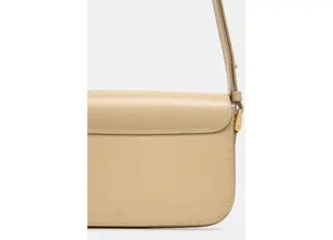 Δερμάτινη τσάντα A.P.C. Sac Grace Shoulder χρώμα: μπεζ, PXBMW.F61615