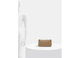 Δερμάτινη τσάντα MICHAEL Michael Kors χρώμα: καφέ, 32H3G8EW6L
