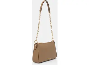 Δερμάτινη τσάντα MICHAEL Michael Kors χρώμα: καφέ, 32H3G8EW6L