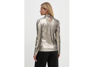 Μπλουζάκι Bruuns Bazaar MoeaBBAniqa blouse χρώμα: ασημί, BBW4155