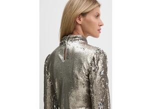 Μπλουζάκι Bruuns Bazaar MoeaBBAniqa blouse χρώμα: ασημί, BBW4155