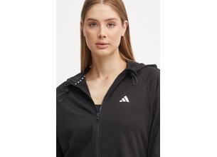 Φούτερ προπόνησης adidas Performance Game and Go χρώμα: μαύρο, με κουκούλα, IX5065