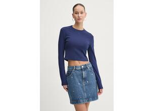 Longsleeve HUGO χρώμα: ναυτικό μπλε, 50518378