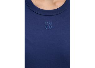 Longsleeve HUGO χρώμα: ναυτικό μπλε, 50518378