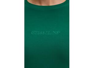Longsleeve Guess Jeans χρώμα: πράσινο, W4YI22 J1314