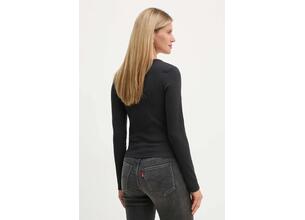 Longsleeve Levi's χρώμα: μαύρο, A8783