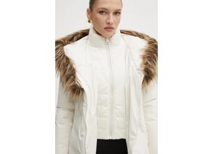 Μπουφάν Guess SYLVIE χρώμα: μπεζ, W4BL59 WG7X2