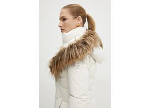 Μπουφάν Guess SYLVIE χρώμα: μπεζ, W4BL59 WG7X2