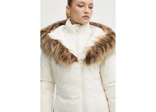 Μπουφάν Guess SYLVIE χρώμα: μπεζ, W4BL59 WG7X2