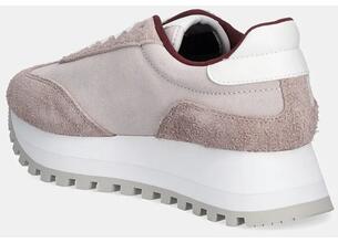 Σουέτ αθλητικά παπούτσια Calvin Klein Jeans RUNNER LACEUP ML SUEDE χρώμα: ροζ, YW0YW01574
