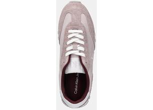 Σουέτ αθλητικά παπούτσια Calvin Klein Jeans RUNNER LACEUP ML SUEDE χρώμα: ροζ, YW0YW01574