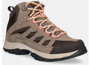 Παπούτσια Columbia Crestwood Mid Waterproof χρώμα: ναυτικό μπλε, 2099861