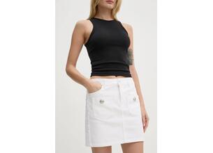 Τζιν φούστα ZADIG&VOLTAIRE χρώμα: άσπρο, WWSK00386