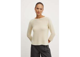 Βαμβακερό πουλόβερ Weekend Max Mara χρώμα: μπεζ, 2425366121600