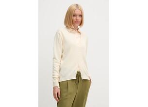 Μάλλινη ζακέτα United Colors of Benetton χρώμα: μπεζ, 1002D6879