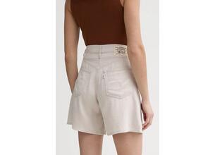Τζιν σορτς Levi's HIGH BAGGY SHORT χρώμα: μπεζ, A9311