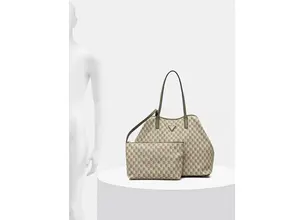 Τσάντα Guess χρώμα: πράσινο, HWJT93 44290
