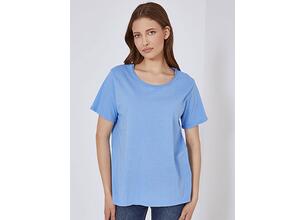 T-shirt με αφινίριστη λαιμόκοψη SM7639.4533+7