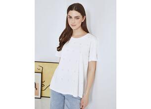 T-shirt με strass λεπτομέρειες SN7616.4538+1